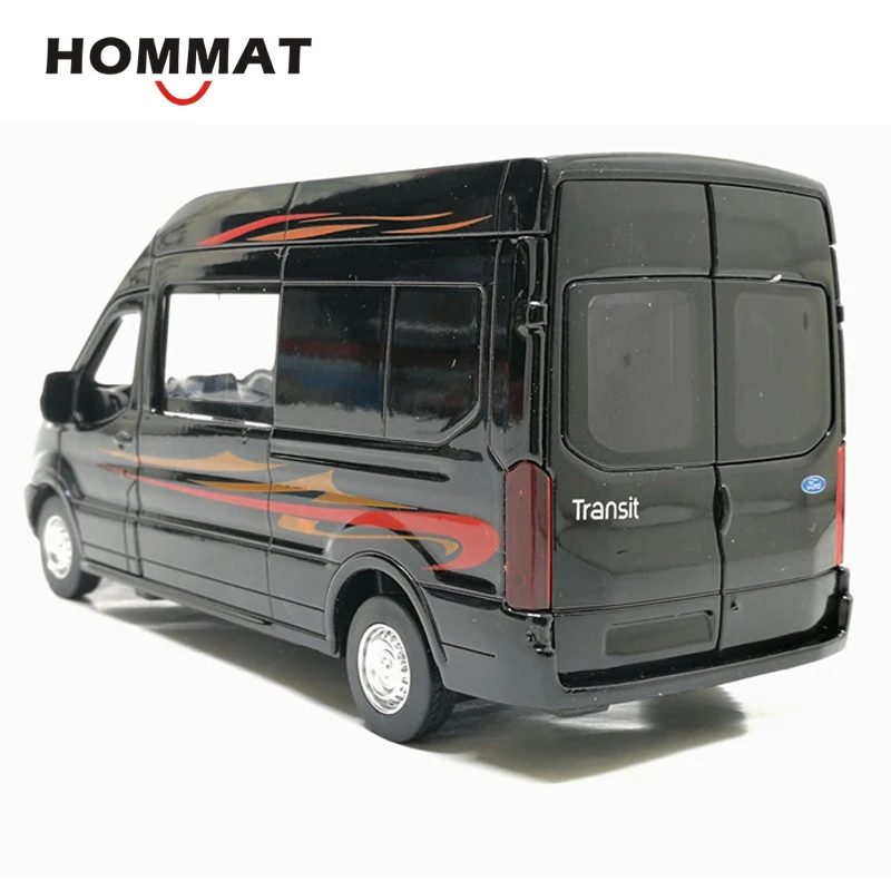 HOMMAT Масштаб 1:35 модель автомобиля Ford Transit MPV Van литой и игрушечный автомобиль из