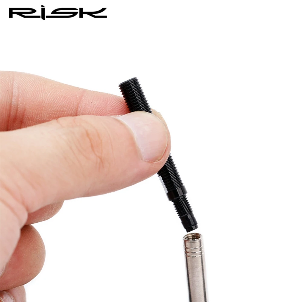 Aluminum Presta Valve Extender with Core Wrench