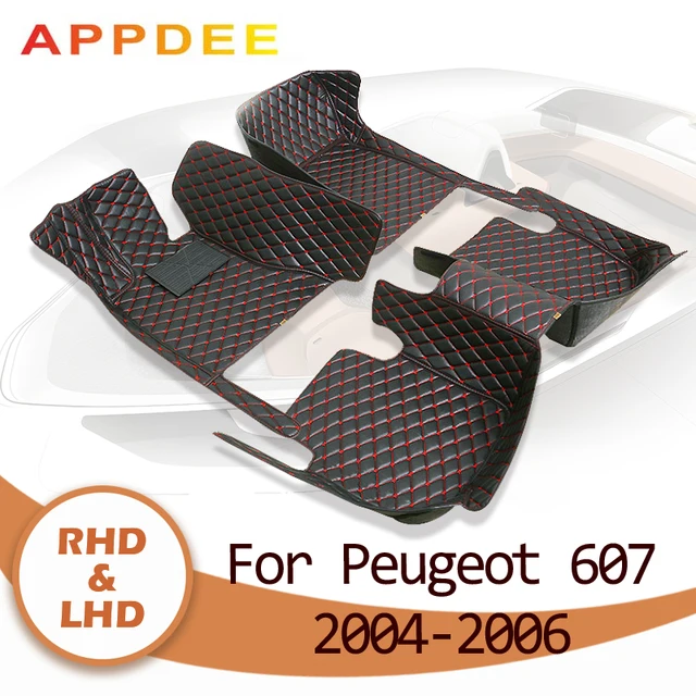 الحصير سيارة appdubai لبيجو 607 2004 2005 2006 مخصص منصات القدم السيارات