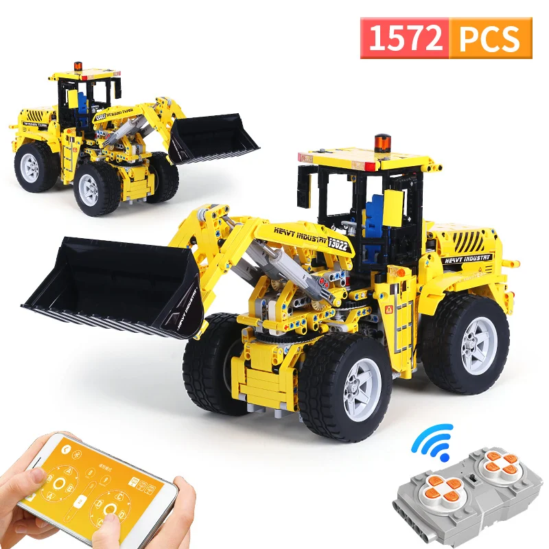 

2.4G Building Blocks Remote Control Mining Technic Truck RC Constructor Bulldozer Vehicle Bricks Toys Children Gifts