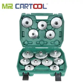 MR CARTOOL 14 PCS Universal Auto Oil Filter Wrench Cartridge Style Filter Housing Caps Non-slip With 12.5mm(1/2