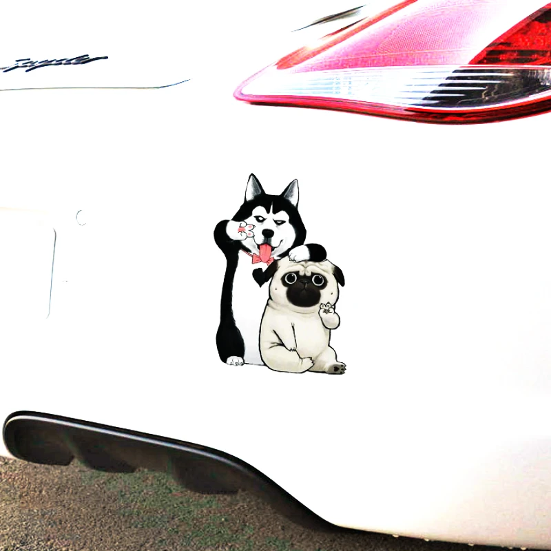 Aliauto Смешные автомобильные наклейки Pet Хаски тела наклейка на крышку топливного