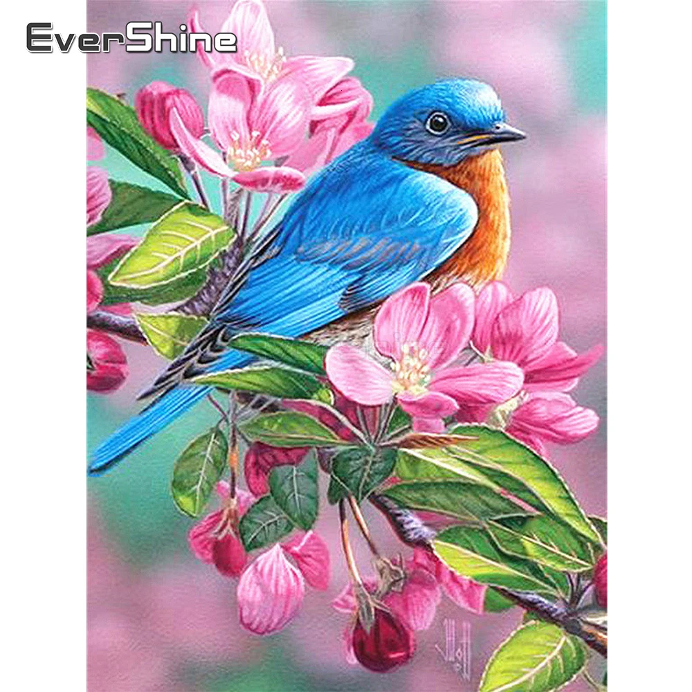 EverShine DIY 5D Paint With Diamonds Full Square Rhinestones Cross Stitch Diamond Art Bird Bead Embroidery Handwork Gift | Дом и сад
