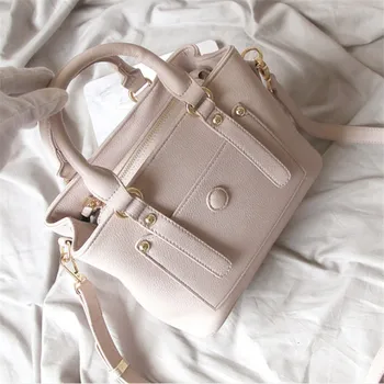 

Girl bag 2019 new wave Korean version of the simple atmosphere killer bag solid color Handbag shoulder bag
