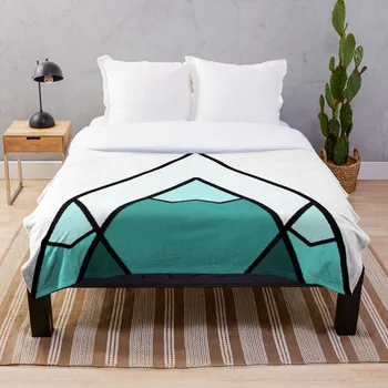 

Drop Shipping Printed Throw Blanket Sherpa Fleece Soft Blanket Flannel Rug Home Decoration For Bed Mountains Blue