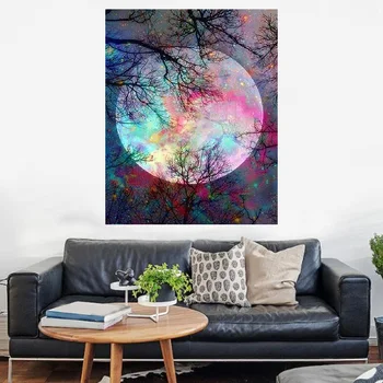 

Paint By Numbers DIY Acrylic Painting Kit for Kids & Adults 40X45cm Moon Night with 3 Brushes