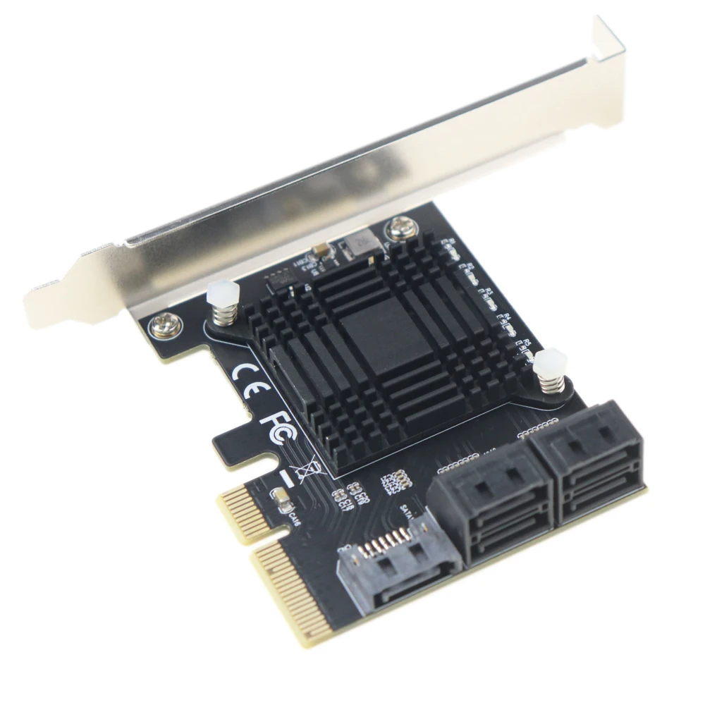  PCI Express 30x4 a 5 puertos SATA III 6Gbps controlador de expansión tarjeta de soporte multiplicad