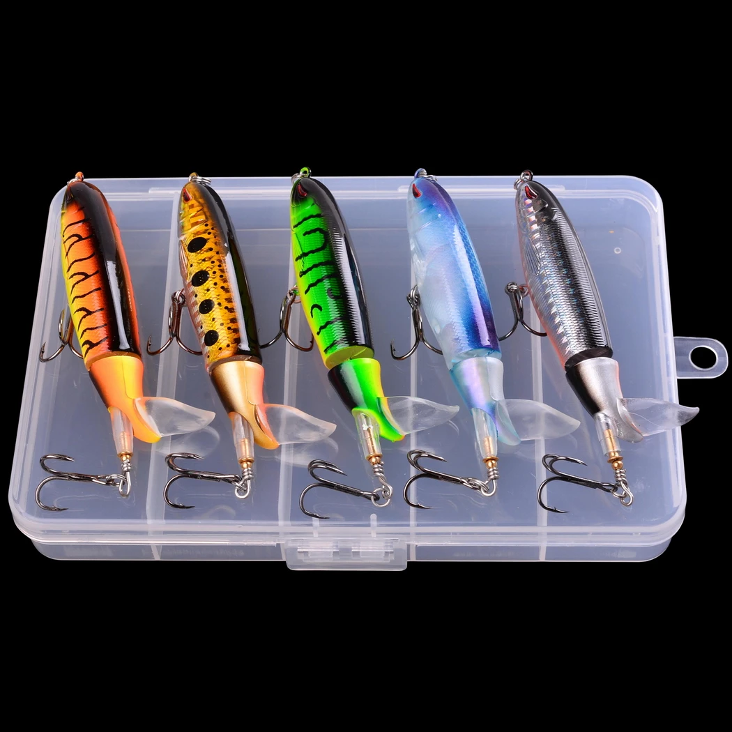 5 шт./кор. Whopper Plopper 10 см плавающая Поппер рыболовные приманки искусственные