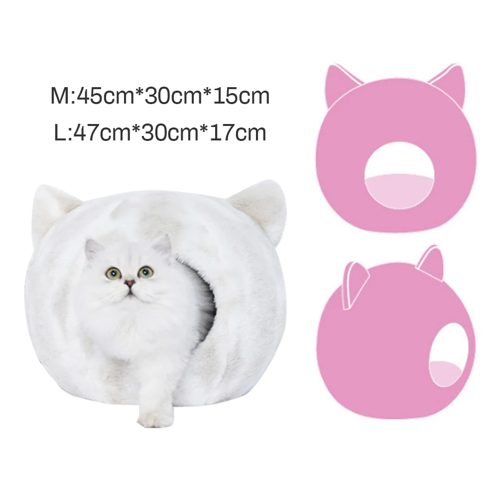 Warm Pet Cat Dog Bed Pet Cushion Kennel For Small Medium Large Dogs Cats Winter Pet Bed Dog House Puppy Mat Size M/L New