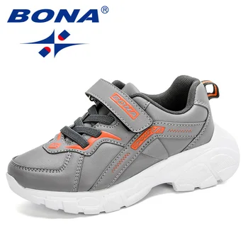 

BONA 2020 New Designers Popular Sneakers Sport Shoes Children Leisure Trainers Casual Kids Brand Walking Footwear School Shoes