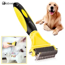 4YANG Расческа для собак, собачья шерсть, гребень для ухода за шерстью, расческа, щетка, коврик для расчесывания, товары для животных, щетка для собак