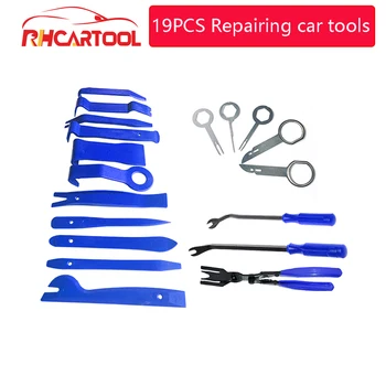 

19pcs/set Car Audio Radio Repair Tool Kit Interior Door Panel Trim Dash Audio Removal Installer Pry Tool Repair Hand Tools Kit