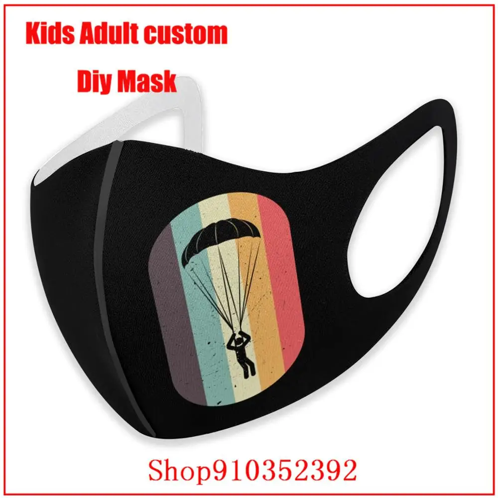 Небесный Дайвинг Ретро подарок Skydiver masque tissus lavable sport mondmasker Mondkapjes mascarillaa tela motor cycle |