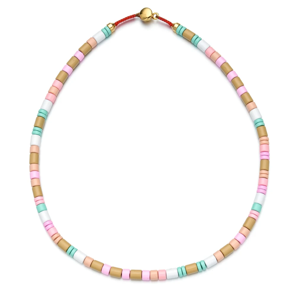 ZMZY New Fashion Boho Tila Beads Spring Choker Necklace Women Wedding Accessories Rope Chain Chokers Jewelry Collier Femme