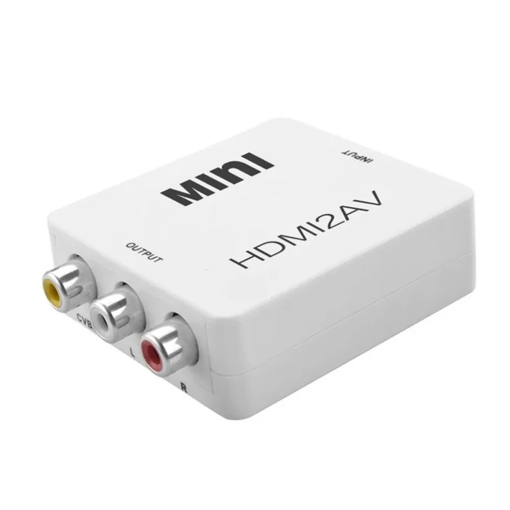 Hdmi в Av/Rca Cvbs адаптер 1080P видео конвертер Hdmi2Av адаптер конвертер коробка поддержка Ntsc Pal выход Hdmi Av адаптер