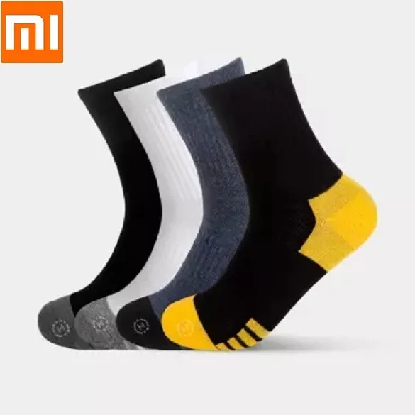 Xiaomi Qimian man Антибактериальный чесаный хлопок, до середины колена Мужские носки здоровая кожа дышащий комфорт Медленный шок мужские носки