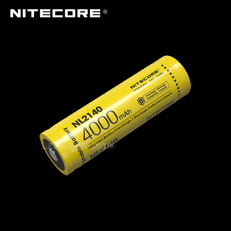 

Next Generation Nitecore NL2140 Rechargeable Li-ion 21700 Battery 4000mAh with CE & ROHS Certifications