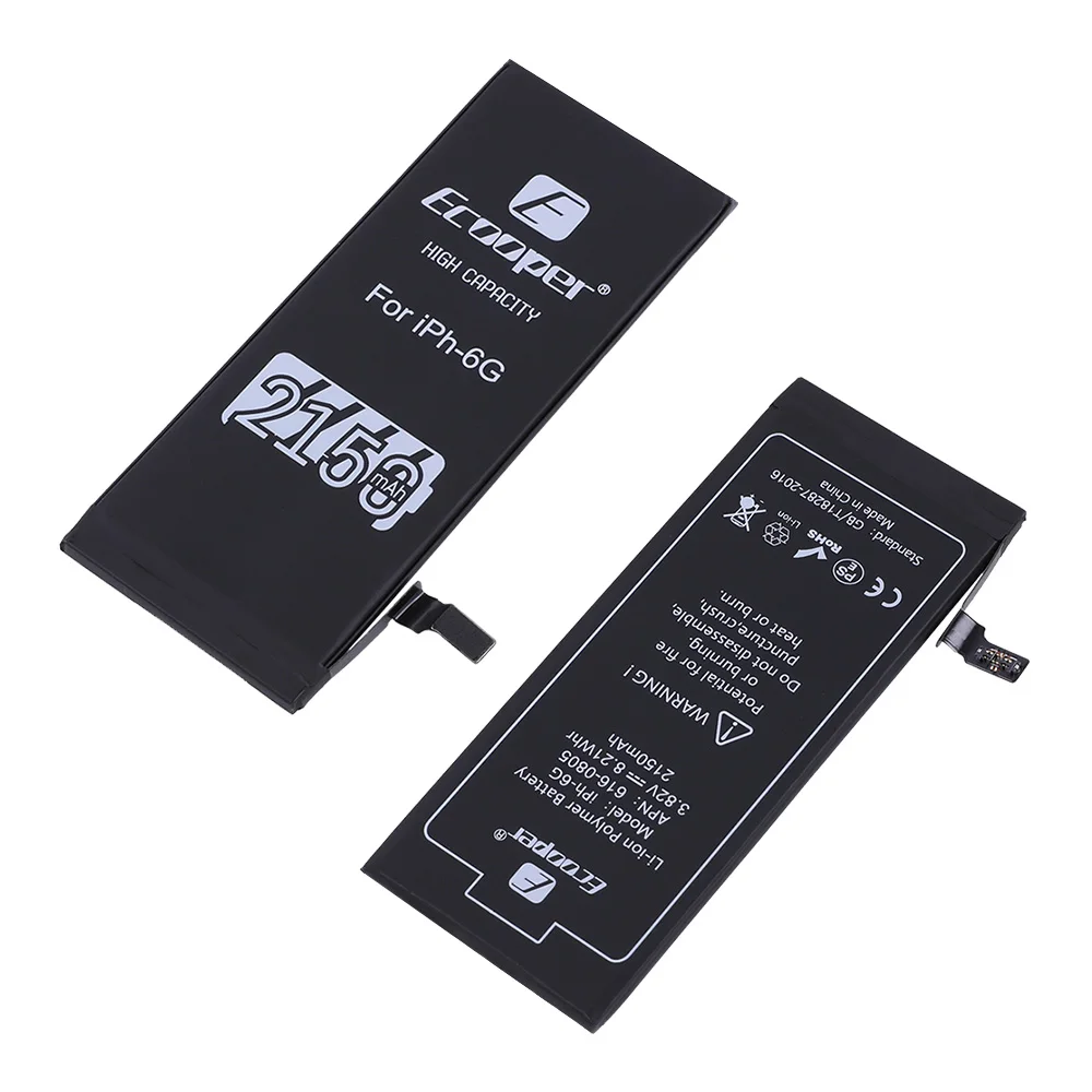 Batteria per iPhone 6 6s 7 8 Plus X Bateria di ricambio ad alta capacità con Set di strumenti per adesivi batteria 31