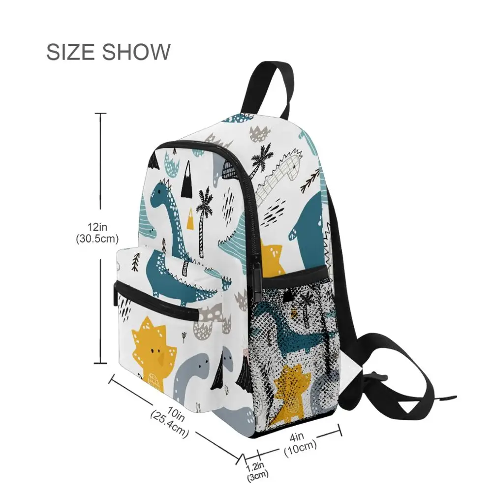 ALAZA 3pcs/set Small Kindergarten Backpack Children School Bags Kids Dinosaur print Schoolbag Baby Toddler Bag Mochila Infantil 2