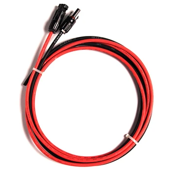 

1 Pair 2.5mm*1M Solar Cables Connector Plug Black Red Parallel Extend Cable Connector