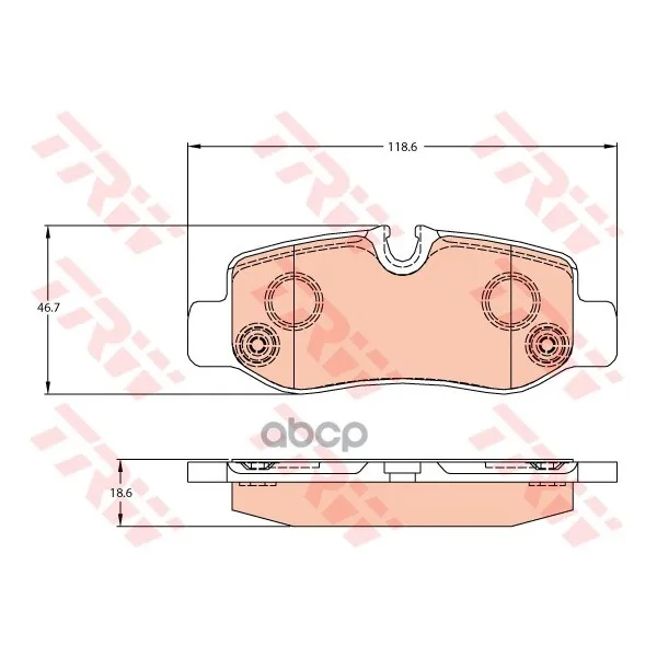 Колодки Задние Mercedes Vito(W447) Gdb2102 TRW/Lucas арт. GDB2102