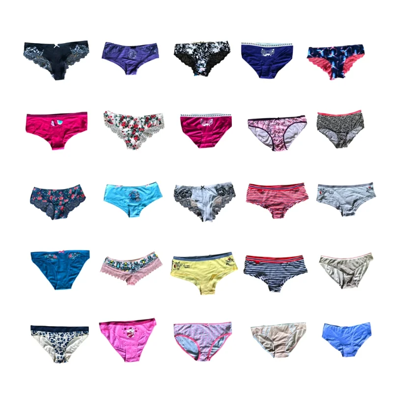 DIRCHO Women Underwear Variety of Panties Pack Lot 3 Lacy Cotton