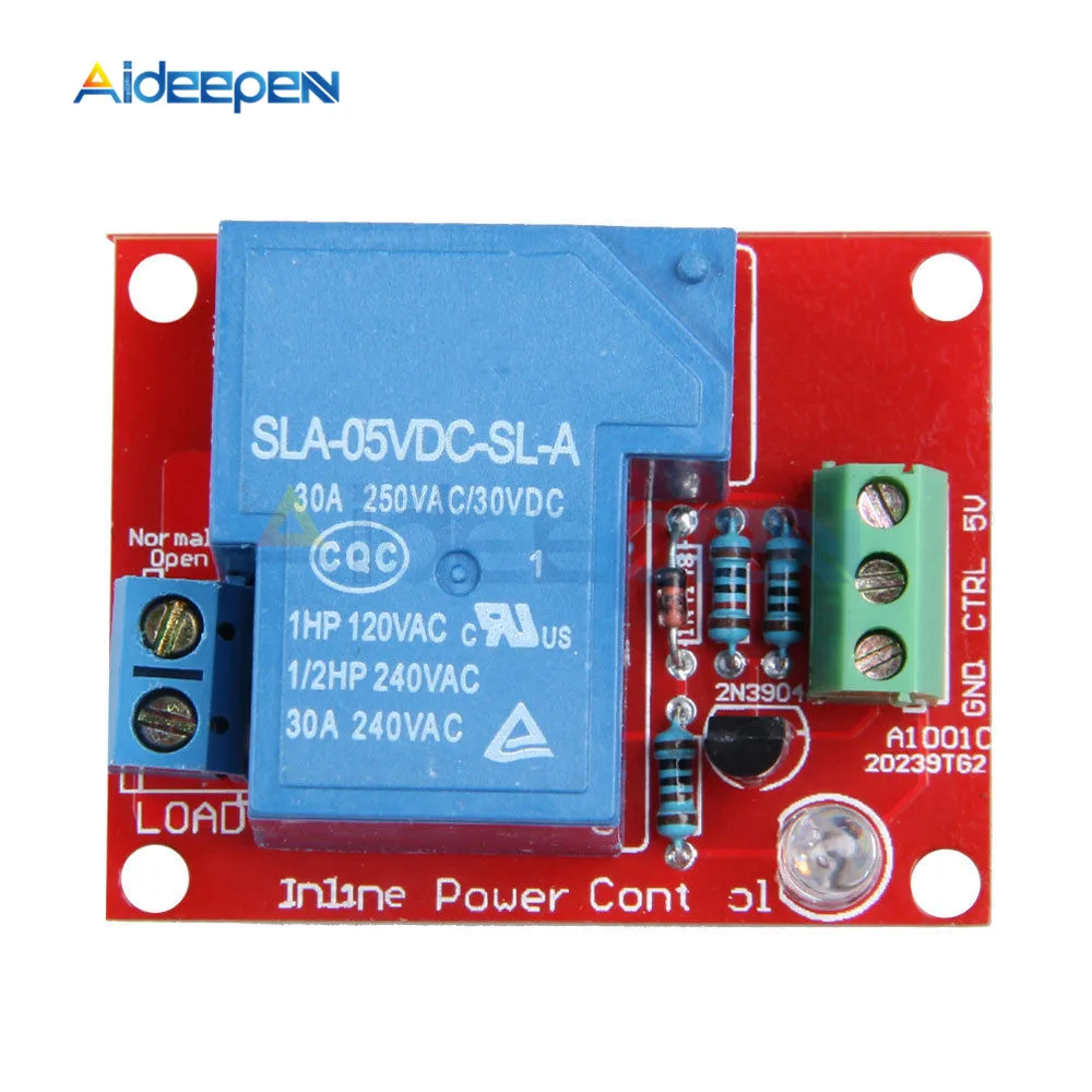 5V 30A высокое Мощность 1-канальный релейный модуль H/L Уровень Тригер для Arduino Mega 2560
