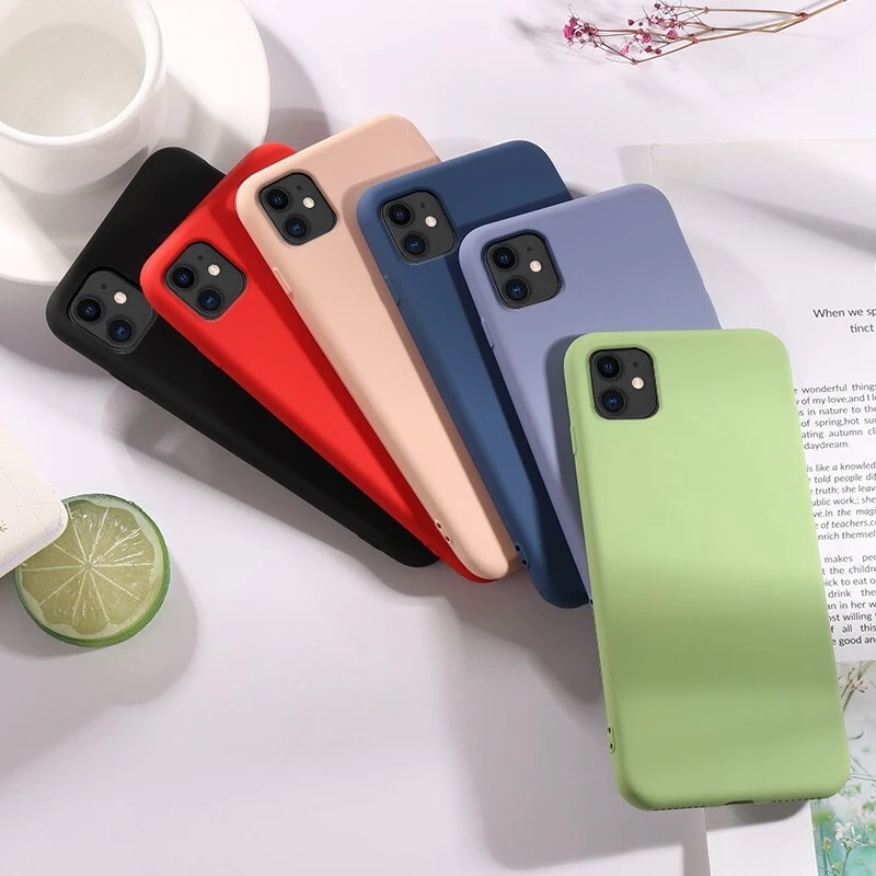 Жидкий чехол для Apple iPhone 11 Pro Max TPU силиконовый мягкий чехол для iPhone 11/11 Pro матовый цвет задняя крышка чехол capa
