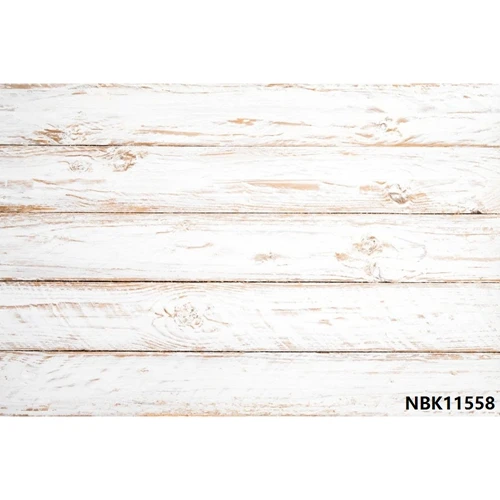 NBK11558 Виниловый фон для фотосъемки новорожденных с белыми и синими деревянными досками на день рождения для студийной фотосъемки - Цвет: NBK11558