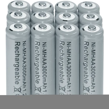 

RC MP3 Camera 12x AA 2A 3000mAh 1.2V Ni-Mh Grey Color Rechargeable Battery
