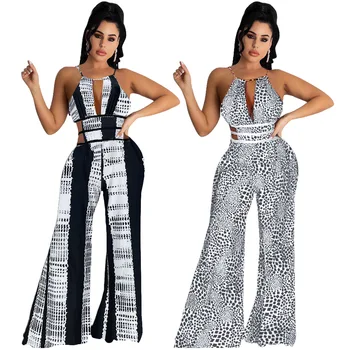 Alternative view of Okeke African Chiffon V'Neck Jumpsuit