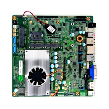 

cheap J1800 ITX motherboard 17*17cm Onboard 4G ddr3 8*USB2.0 2*COM Dual LVDS industrial motherboards 2*Mini-PCIe socket