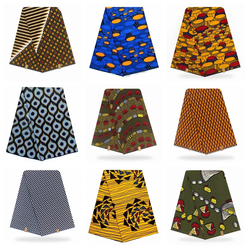 

Wholesale Price! High Quality African Prints Fabric 2019 Ankara Wax Real Wax Nigerian Original Dutch Wax 6 Yards/pcs 100% Cotton