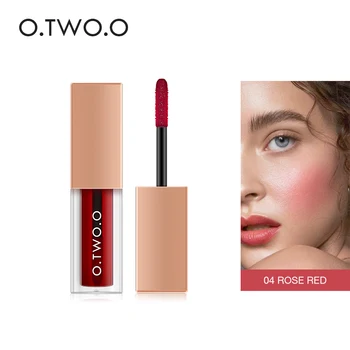 

O.TWO.O Liquid Face Blusher Makeup Rubor Peach Palette High Pigment Easy To Wear Facial Blusher Waterproof Korean Makeup