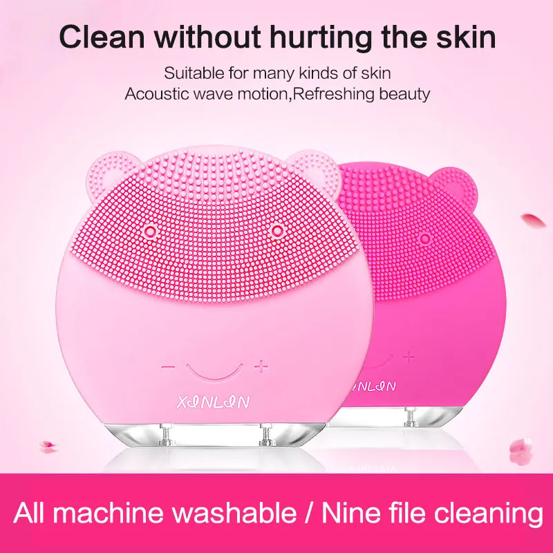 

Facial Cleansing Brush Face Scrubbers Waterproof Electric Face Cleanser and Massager Brush for All Skin Types, USB Rechargeable