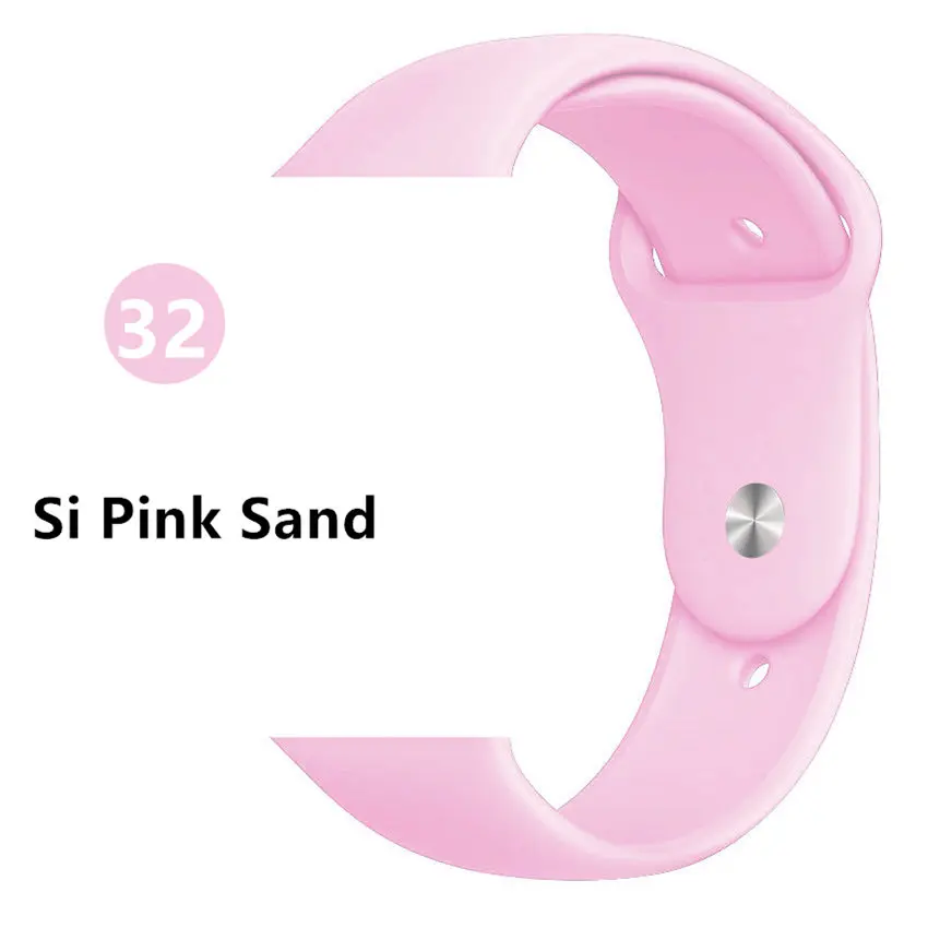 Ремешок для apple watch 5 4 ремешок apple watch 44 мм 40 мм iwatch 3 2 1 ремешок 42 мм 38 мм для хорошего клиента - Цвет ремешка: Si Pink Sand 32