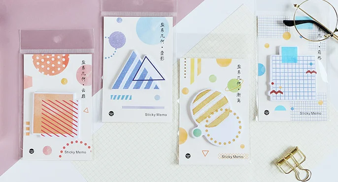 

Triangle round sticky note memo pad(1pack)
