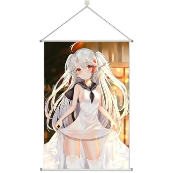 

Anime Azur Lane Prinz Eugen Alloy Fabric Prsonalize Customer Made Alloy Fabric Wall Poster Scroll 60x90cm 24x36inches