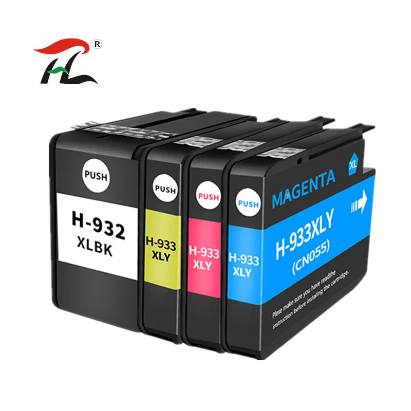 932Xl 933 Per Hp932 933Xl Cartuccia D'Inchiostro Di Ricambio Per Stampante Hp Officejet 6100 6600 6700 7110 7610 7612
