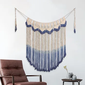 

Macrame Tapestry Wall Hanging Bohemian Chic Elegant Scenic Handmade Woven Wall Tapestry Curtain Sofa Bedroom Background Decor
