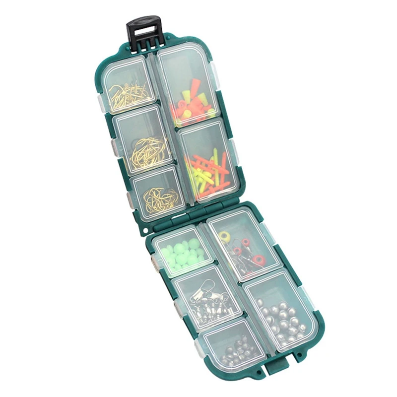 

157pcs/set Rock Fishing Accessories Tackle Hooks Box Kit PP ABS Fishhook Lead Sinker Swivel Connector Space Bean Set