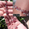 Pera Natural Royal Color Women Jewelry 925 Sterling Silver Dark Blue CZ Crystal Topaz Bracelets and Bangle for Party Gift B042 ► Photo 3/6