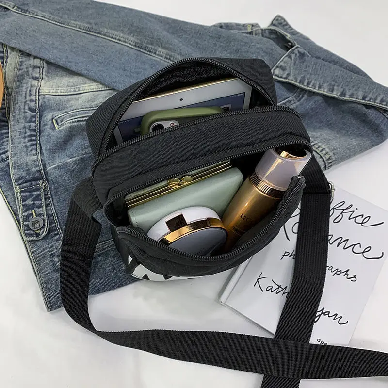 Men's Shoulder Bag INS Trend Waterproof Small Backpack Korean Mobile Phone Man's Messenger Bag Mini Square Bag Crossbody Bags