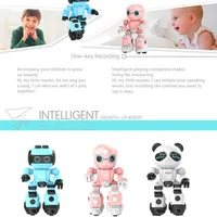 Intelligent Remote Control Robot With Recording Magic Voice Can Music Dancing Walk Smart Follow Function Toy Kid Adult Gifts RTR 2