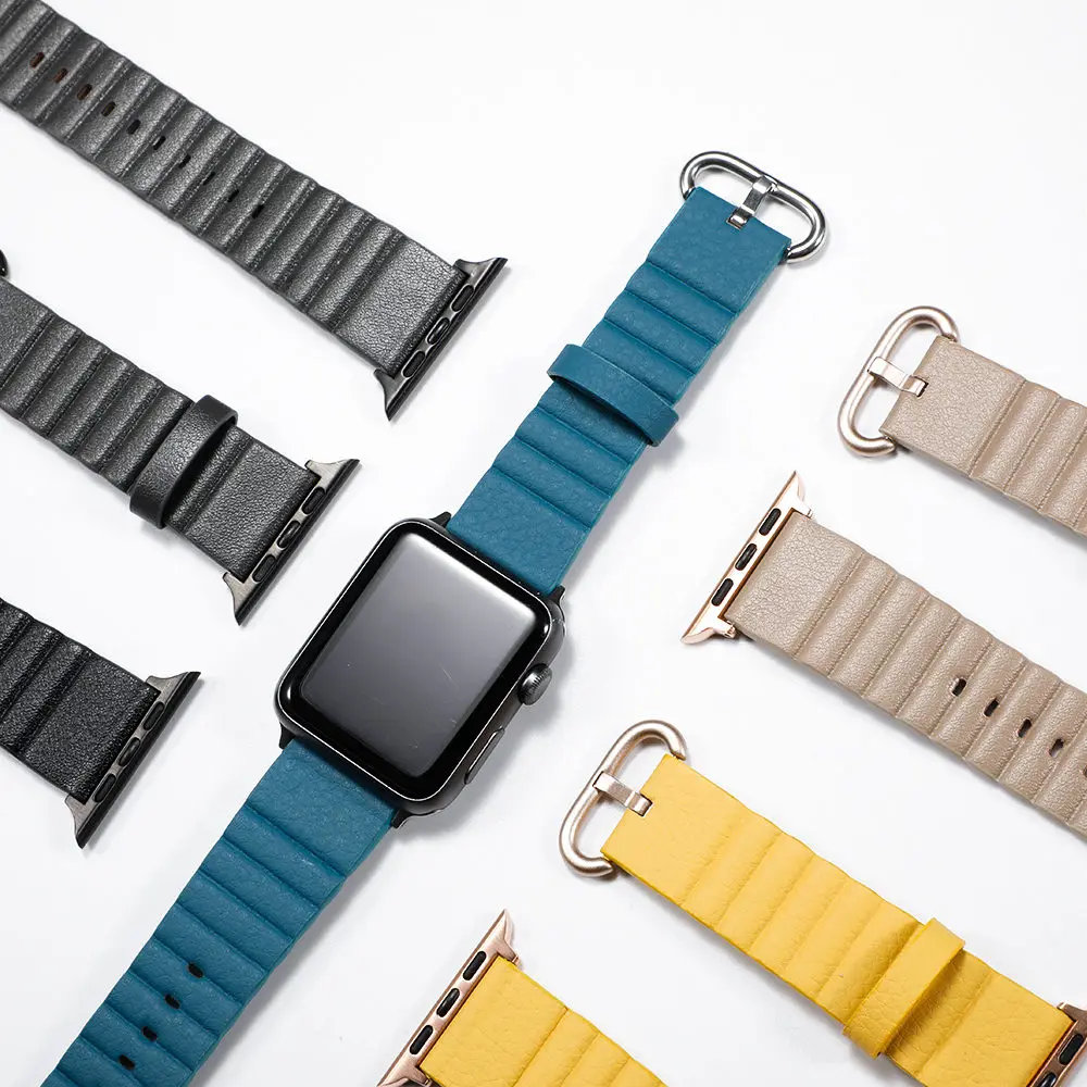Кожаный ремешок петля для Apple watch band 44 мм 40 iwatch 38 42 браслет из натуральной кожи apple 5