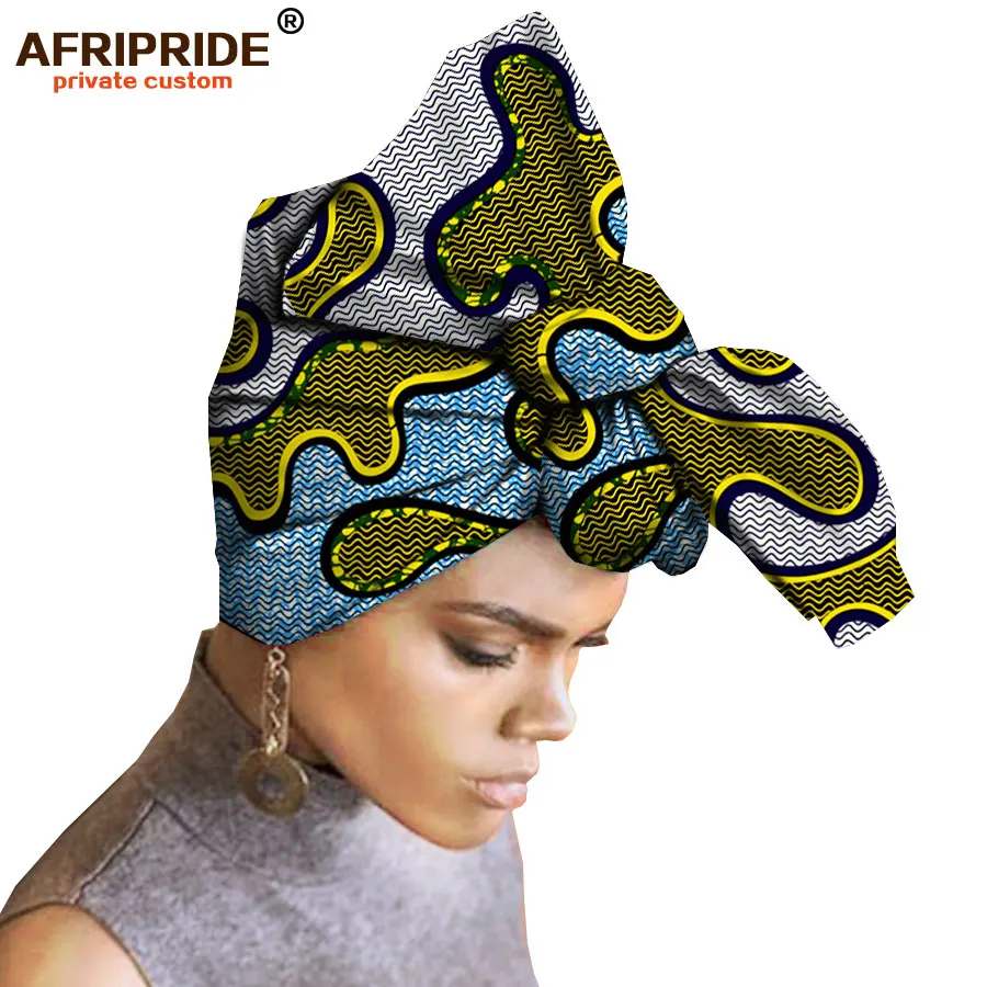 586 Африканский Анкара принт платок для женщин AFRIPRIDE Модный повседневный стиль 90 см* 110 см Высокое качество батик хлопок A18h004 - Цвет: 586