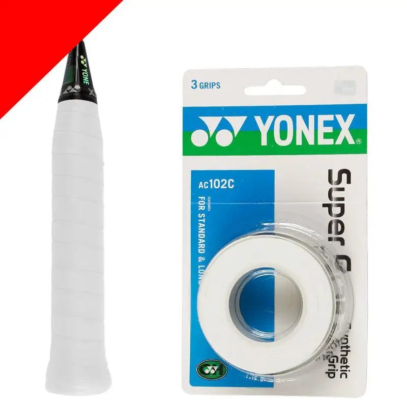 Подлинная Yonex противоскользящая дышащая Спортивная нарукавник с захватом пота Griffband нарукавник для тенниса лента ручки для бадминтона Sweatband - Цвет: 3 grips