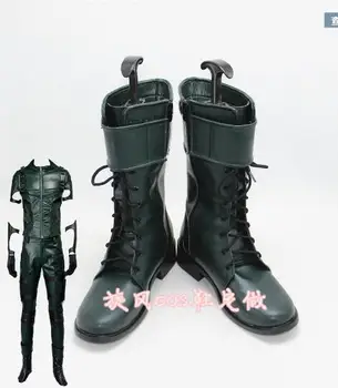 

Green Arrow Oliver Queen Cosplay Boots Green Arrow Season 4 Superhero Shoes Custom Made Adult Men Cosplay Battle Boots Halloween