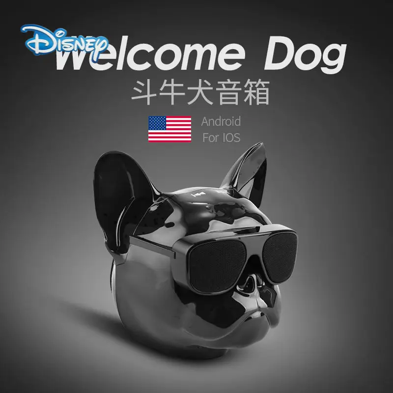 Disney Dog Bluetooth Speaker Subwoofer Wireless Small Speaker Mini Cute