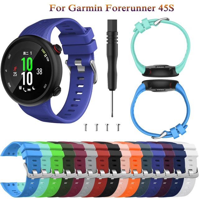 Replacement Watch Strap band for Garmin Swim 2 / Forerunner 45 soft  Silicone Smart Wristbands Correa Bracelet